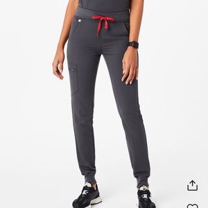 Figs Gray Jogger Sweatpants with Tapered Leg